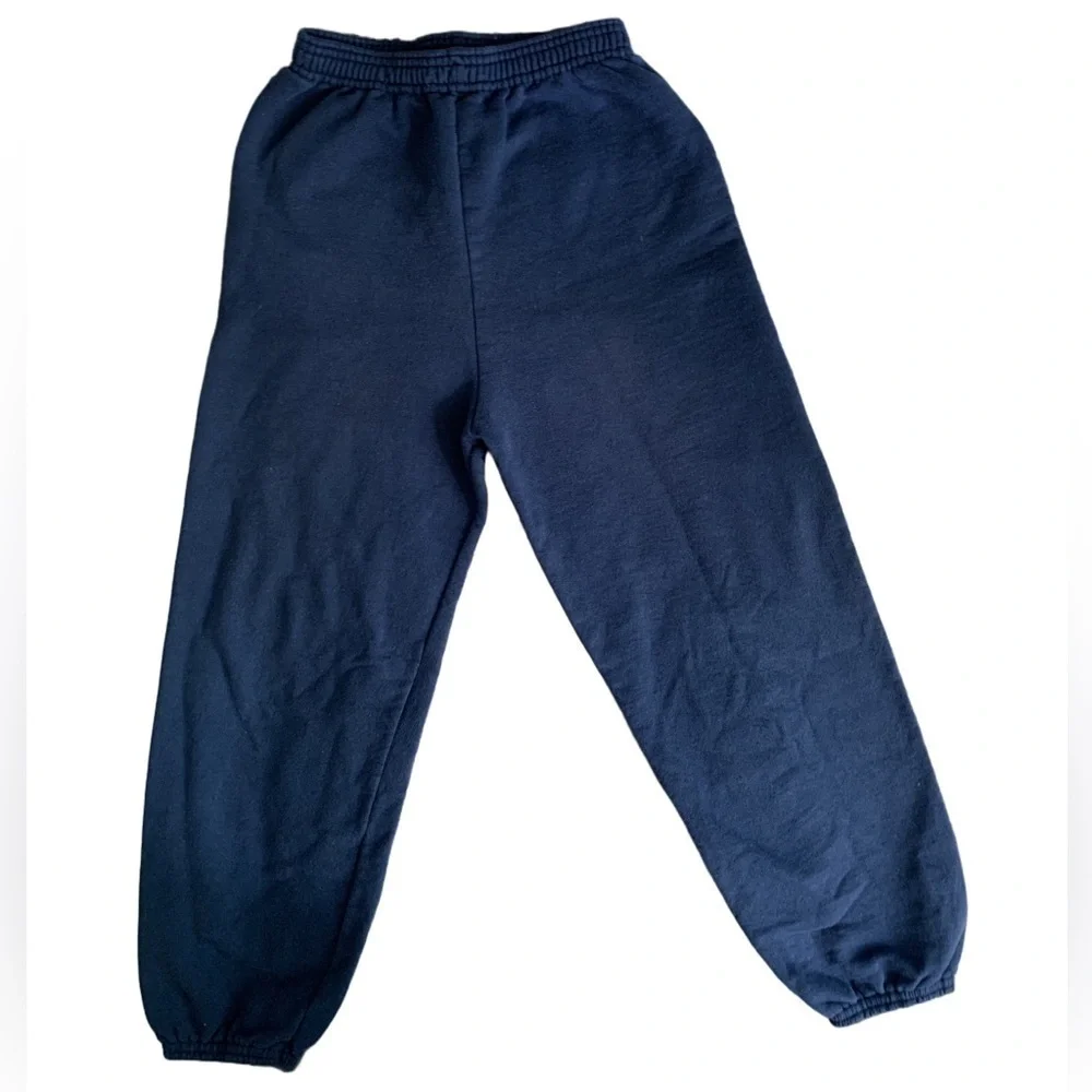 Hanes EcoSmart Black and Navy Blue Kids Fleece Joggers